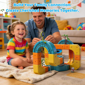 Juguete de Pista de Cubos de Fusión de 127 Piezas con Trenes, Nuevo Set de <span class=keywords><strong>Tren</strong></span> Eléctrico con Rieles para Niños, Pista Infinita 3D que Desafía la Gravedad, <span class=keywords><strong>Tren</strong></span> Eléctrico - Product Image 2