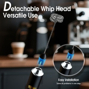 Espumador de Leche Eléctrico DSP, Mini Batidora de Café Inalámbrica Portátil para Uso Doméstico con Función de Fácil Limpieza - Product Image 4