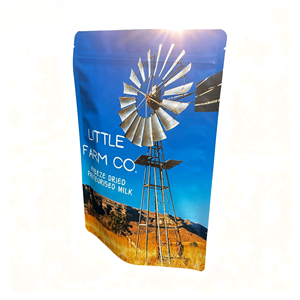 Pochette debout personnalisée avec impression numérique à fermeture éclair feuille d'aluminium finition mate étanche à l'humidité pour le lait lyophilisé - Product Image 2