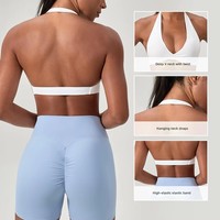 Soutiens-gorge de sport à haute élasticité pour femmes, soutien-gorge rembourré à dos nageur pour yoga, gym, entraînement et fitness
