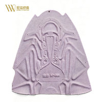 Tela transpirable sin costuras, moldeada en caliente, de malla integrada, material de malla con patrón personalizado, para calzado deportivo HY JHXS002, poliéster para hombre.