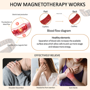 Bracciale da donna in rame rosso per la salute all'ingrosso di moda bracciale gioielli con proprietà magnetiche per l'artrite - Product Image 6