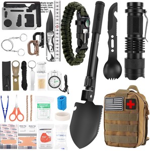 Kit di Sopravvivenza Multifunzionale PTGE per Emergenze in Natura, <span class=keywords><strong>Set</strong></span> di Attrezzi per Campeggio all'Aperto B26 - Product Image 2