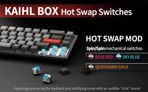 Hexgears X1 Pro 60% <strong>Keyboard</strong> 68 Keys Hot Swappable Anti-ghosting Wired Wireless BT Mini <strong>Gaming</strong> Mechanical <strong>Keyboard</strong> For Computer - Product Image 6