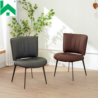 Chaise de salle à manger moderne en cuir, durable, écologique et légère pour hôtel et restaurant