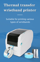 Printer Gelang Medis 300DPI Masung LB401 Printer Label Transfer Termal untuk ID Pasien Rumah Sakit & Tiket Masuk Acara