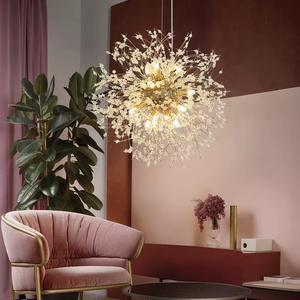 ไฟระย้าคริสตัลรูปดอกแดนดิไลอันหรูหราปรับความสว่างได้ตามต้องการ - Product Image 6