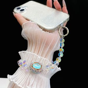 Correas de Muñeca con Cristales de Imitación Estilo Y2K para Teléfonos Móviles, Correas con Llavero, Correa de Teléfono Celular con Cuentas de Mariposa - Product Image 4