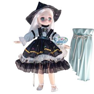 Nuevo vestido de muñeca de 30 cm (12 pulgadas) con ojos de <span class=keywords><strong>dibujos</strong></span> animados, regalo de cumpleaños para niñas, juguete de princesa para el hogar. - Product Image 1