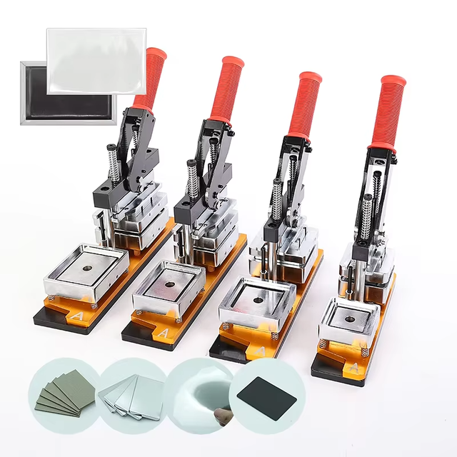 Custom Fridge Magnet Making Machine Kit Multiple Size Square Rectangle Photo Magnet Maker Press for Small Business DIY Gift Shop