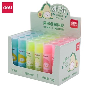Pegamento sólido de colores Deli Jelly-Colored, 21 g, para manualidades infantiles, útiles escolares - Product Image 5