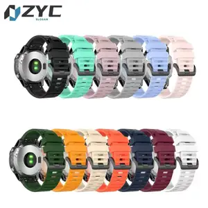 22mm thể thao Watchband Vòng đeo tay dây đeo nhanh chóng phát hành cao su ban nhạc đồng hồ cho Garmin Fenix 7 6 Pro GPS 5 cộng với