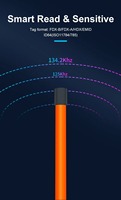 Pembaca Kartu NFC RFID Portabel dengan Microchip T5577 untuk Tag Telinga Hewan, Kartu Bisnis, Penggunaan Hotel 134.2kHz LF Manajemen Ternak