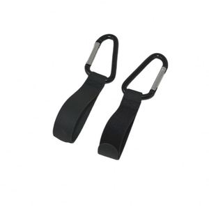 Crochets en cuir PU pour suspendre sacs et courses, robustes, pour poussette, avec logo personnalisé, clip pour poussette - Product Image 3
