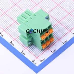 KF2EDGKNHM-3.5-2*3P Plug-in Terminal Block P=3.5mm Connector Male Plug Screw Fixing 2x3P 3.5mm - Product Image 1