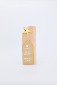 Trofeo Creativo ed Ecologico in Legno Riciclato con Design Colorato per <span class=keywords><strong>Champions</strong></span> <span class=keywords><strong>League</strong></span> e Premi Ecologici - Product Image 2