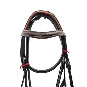 Horse Bridle Custom Packaging Factory Made Brand Wholesale Handmade Full Size Leather Reins Durable <b>Equestrian</b> Tack Accessory - Product Image 4
