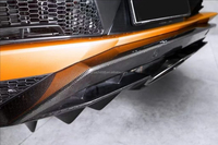 Kit de Alerón Delantero, Faldones Laterales y Difusor Trasero de Fibra de Carbono Estilo OEM para Lamborghini Aventador LP740, Conversión Aero 2017+
