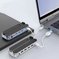 Support de tablette multifonctionnel en alliage d'aluminium, 3 ports USB 3.0, 2 ports de charge Type-C, réglable, marque Xowo pour iPhone