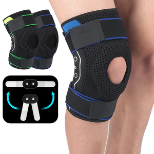 Genouillère de sport en néoprène et silicone antidérapante avec gel de compression pour la course à pied et l'haltérophilie - Product Image 1