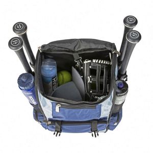 Sac à dos de baseball/softball personnalisé BSCI avec compartiment à chaussures et sac à batte à roulettes avec crochet pour casque de baseball junior - Product Image 4