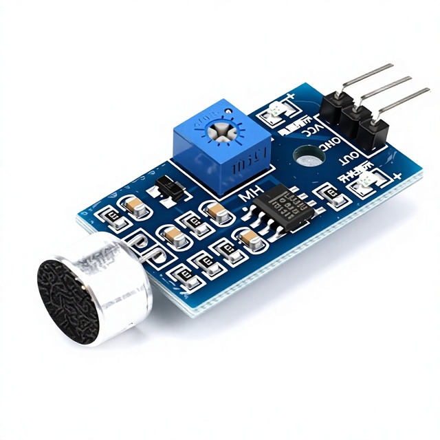 Sound Sensor Detection Module Voice-Activated Whistle Switch Microphone Module Audio Module 3.3-5V 3.2x1.7cm
