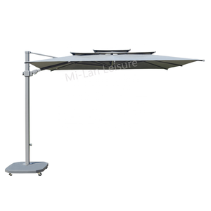 Parasol cantilever, parasols de patio, mobilier de jardin, parasol de piscine extérieur robuste en aluminium DC-UP-107, parasol de jardin pour cour DC-UP- - Product Image 4