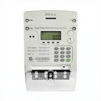 Compteur d'énergie intelligent prépayé triphasé Yangxu STE 38-G STS 100A Classe 1.0 IP54 avec écran LCD 0-999.9kWh, double mode, sécurité