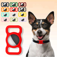 Haute qualité étanche Silicone Pet Airtag Case solide Style Simple Anti-perte GPS Tracker collier pour chat et chien protecteur