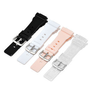 Bracelet de montre convexe de remplacement de 16mm pour bracelet de montre en caoutchouc <span class=keywords><strong>Casio</strong></span> <span class=keywords><strong>GMA</strong></span>-S110/<span class=keywords><strong>GMA</strong></span>-S120/DW-5600/DW-6900/GW-M5610 - Product Image 1