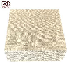ROGOOD Boîte d'emballage pour bijoux <span class=keywords><strong>en</strong></span> papier texturé <span class=keywords><strong>en</strong></span> <span class=keywords><strong>lin</strong></span> de haute qualité 70*70*30mm, coffret cadeau exquis pour bijoux P2270 - Product Image 6