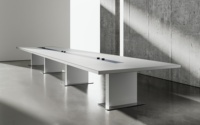 Meubles de bureau, table de conférence exécutive pour 10 personnes, bureau de bureau, table de bureau, mobilier commercial, table de salle de réunion