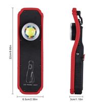 Lampe de travail COB rotative avec détecteur de tourbillon de détail de voiture, Inspection de peinture de voiture, couleur assortie, lampe magnétique