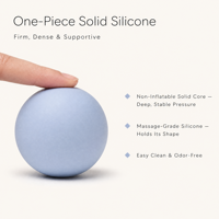 Balle de massage portable en silicone pour le corps entier, libération des points de pression myofasciaux, soulagement profond des douleurs musculaires, récupération sportive