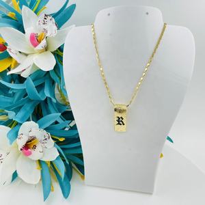 Juego de Collar y Pulsera Vertical con Nombre Personalizado JX242, Joyería Hawaiana de Samoa al por Mayor, Regalo de Cumpleaños Personalizado - Product Image 4