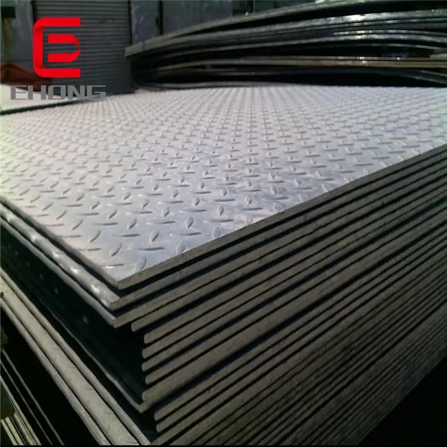 manufacturer Anti-slip Stairs Hot Dip Galvanized Checker Steel Plate/sheet Made In China