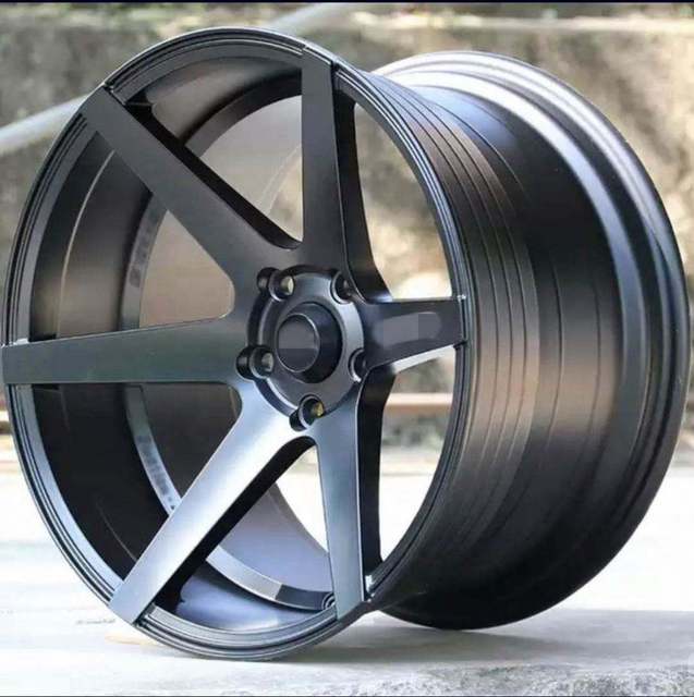 2026 Hot Sale Casting Matt Black Alloy Wheels With 17 18 Inch 5 Holes 6 Holes for VW Honda Lexus