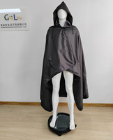 Poncho de pluie imperméable en EVA de couleur unie |   Imperméable à capuche unisexe réutilisable pour moto, vélo, camping en plein air, randonnée