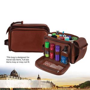 Trousse de toilette de voyage en polyester, fabriquée en usine BSCI, cousue à la main avec du polyester PU de qualité supérieure et des fermetures éclair, étanche (11"x7"x7") - Product Image 2