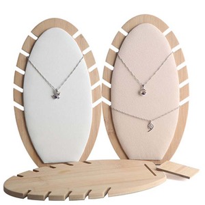 Detachable Necklace Pendant Jewelry Display Stand <strong>Bamboo</strong> and Wood Jewelry Storage Shelf Jewelry <strong>Store</strong> Window Display Display Pro - Product Image 2