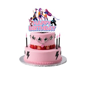 Décorations de fête d'anniversaire sur le thème du groupe K-POP Witch Hunter : guirlandes, assiettes en papier, gobelets, serviettes, ballons – Vente chaude - Product Image 5