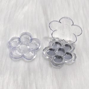 Six Compartment Plum Blossom Refill <b>Box</b> With Cover Cosmetic Packaging For <b>Makeup</b> Samples DIY Palette - Product Image 2