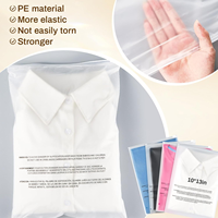 Sacs d'emballage réutilisables pour vêtements, t-shirts, pantalons, sacs en plastique transparent avec fermeture éclair, logo imprimable, imperméable