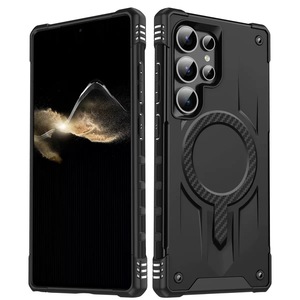 BAILI Vente en gros d'usine pour Samsung <span class=keywords><strong>Galaxy</strong></span> A53/A34/S21/S25 Edge Battle Armor Coque de téléphone magnétique 2 en 1 antichoc - Product Image 1