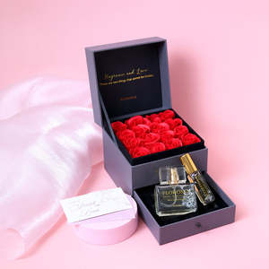 Biểu tượng tùy chỉnh đồ trang sức sang trọng Hộp Quà tặng đám cưới EVA bọt nước hoa hộp với <span class=keywords><strong>EPS</strong></span> EPE XPE miếng bọt biển chèn đóng cửa từ bao bì - Product Image 6