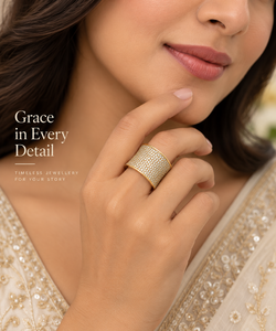 Bague en or 24 carats, 13,70 grammes, bague en or fantaisie faite à la main pour femmes, pour les mariages, bijoux en or indiens traditionnels - Product Image 3
