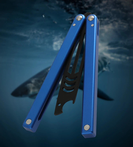 Couteau pliant, couteau de combat, couteau à lame oscillante, couteau à peigne, système de manche efficace, ouvre-bouteille, couteau papillon d'entraînement - Product Image 4