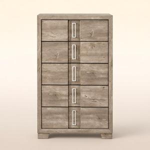 Modern Brown Storage <b>Chest</b> Wooden <b>Chest</b> <b>of</b> <b>Drawers</b> Home Furniture Closet Standing <b>Tallboy</b> - Product Image 5