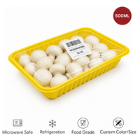 Barquette en plastique PP pour supermarchés, barquette en plastique pour emballages alimentaires, adaptée aux supermarchés de produits frais, aux magasins de fruits et aux marchés de fruits de mer