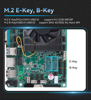Motherboard Industri 3.5 Inch X86 Intel Core I5 1235U DDR4 MSATA HD VGA LVDS Sim Slot 2 LAN 2 COM ITX Mainboard